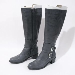 Women's Aerosoles Everafter 7M Riding Boots Size Gray